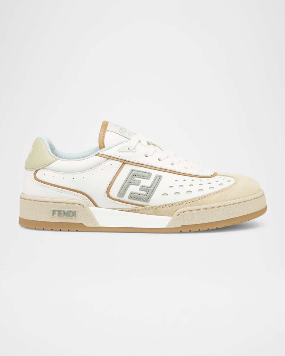 Match Calfskin Low-Top Sneakers
